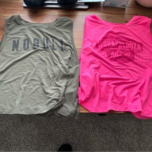 2- Nobull shirts, size Medium, one from wodapalooza